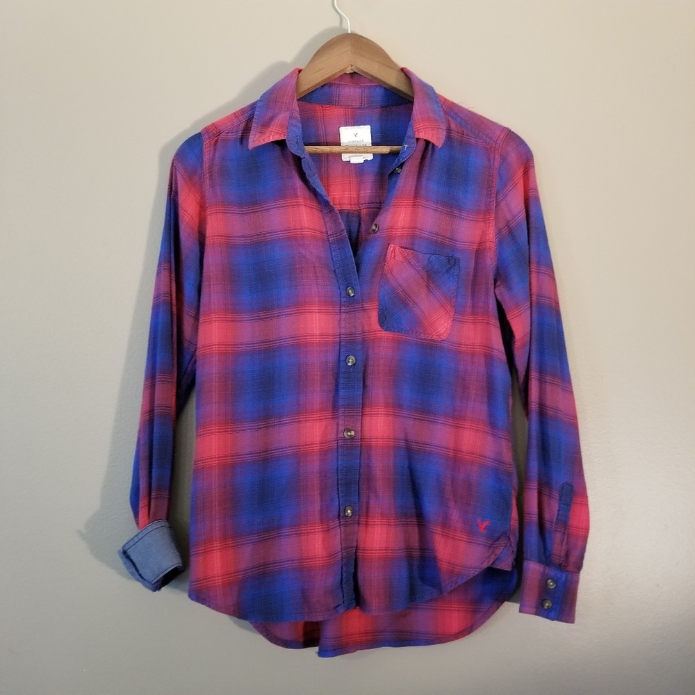 American Eagle Plaid Shirt